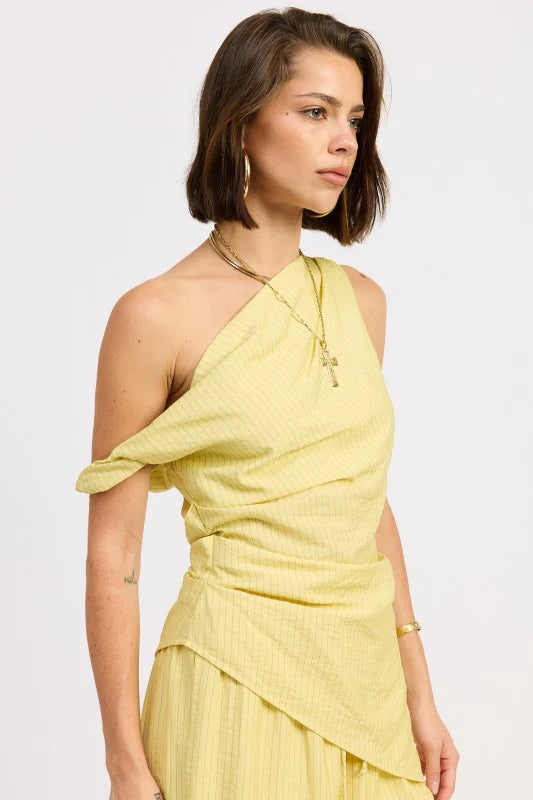 Lula Top Yellow Stripes