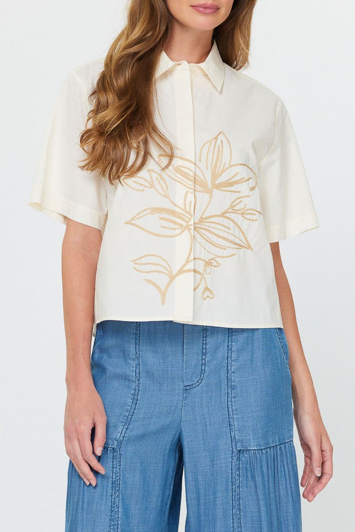 Sofiya Cropped Cream