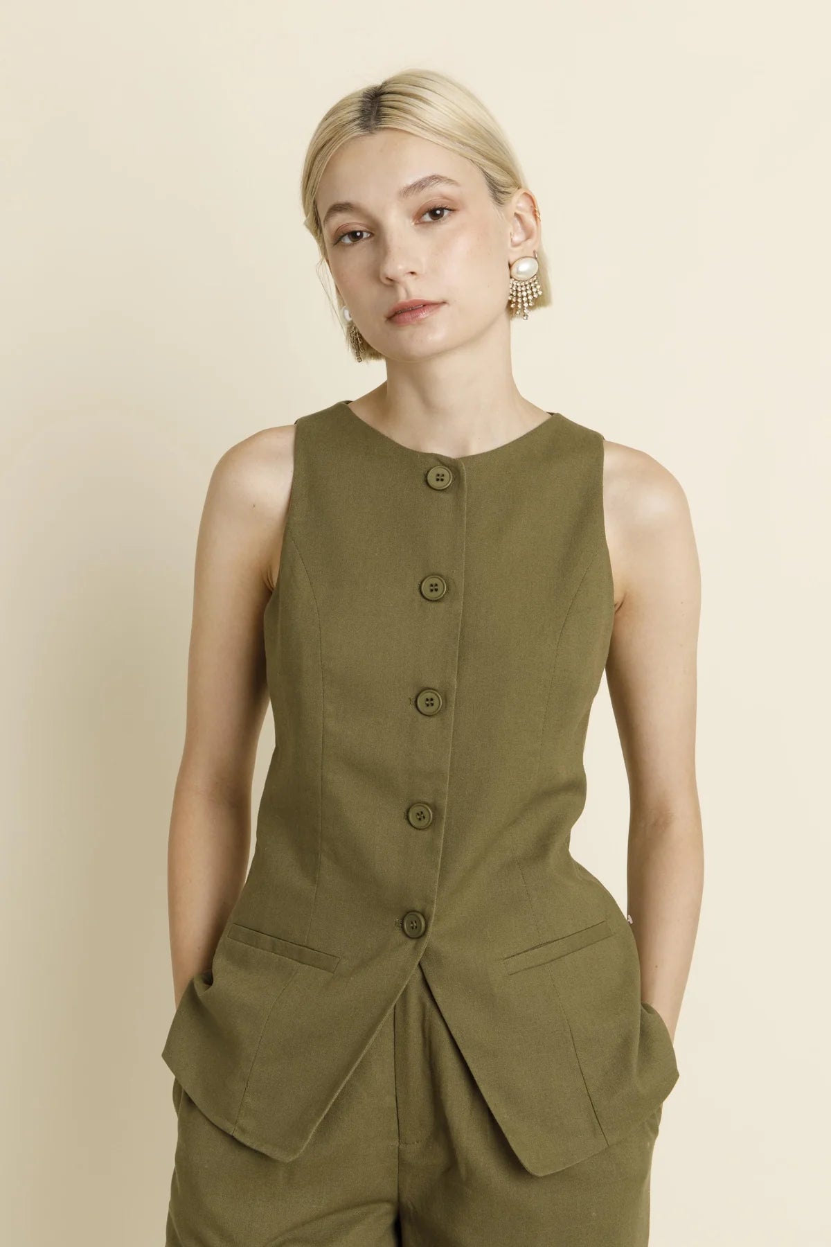 Norma Two Piece Set Olive