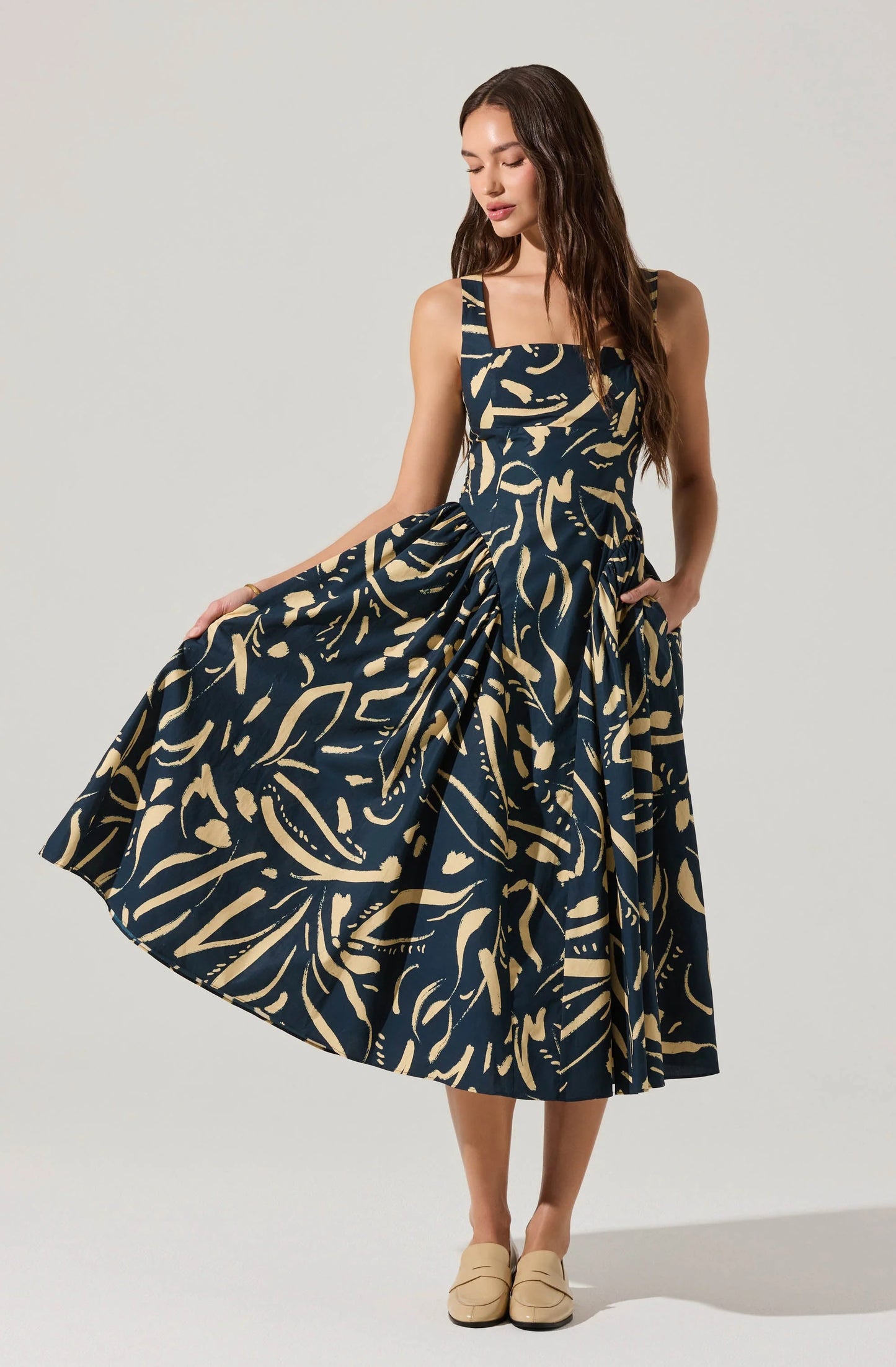 Vinya Dress Navy