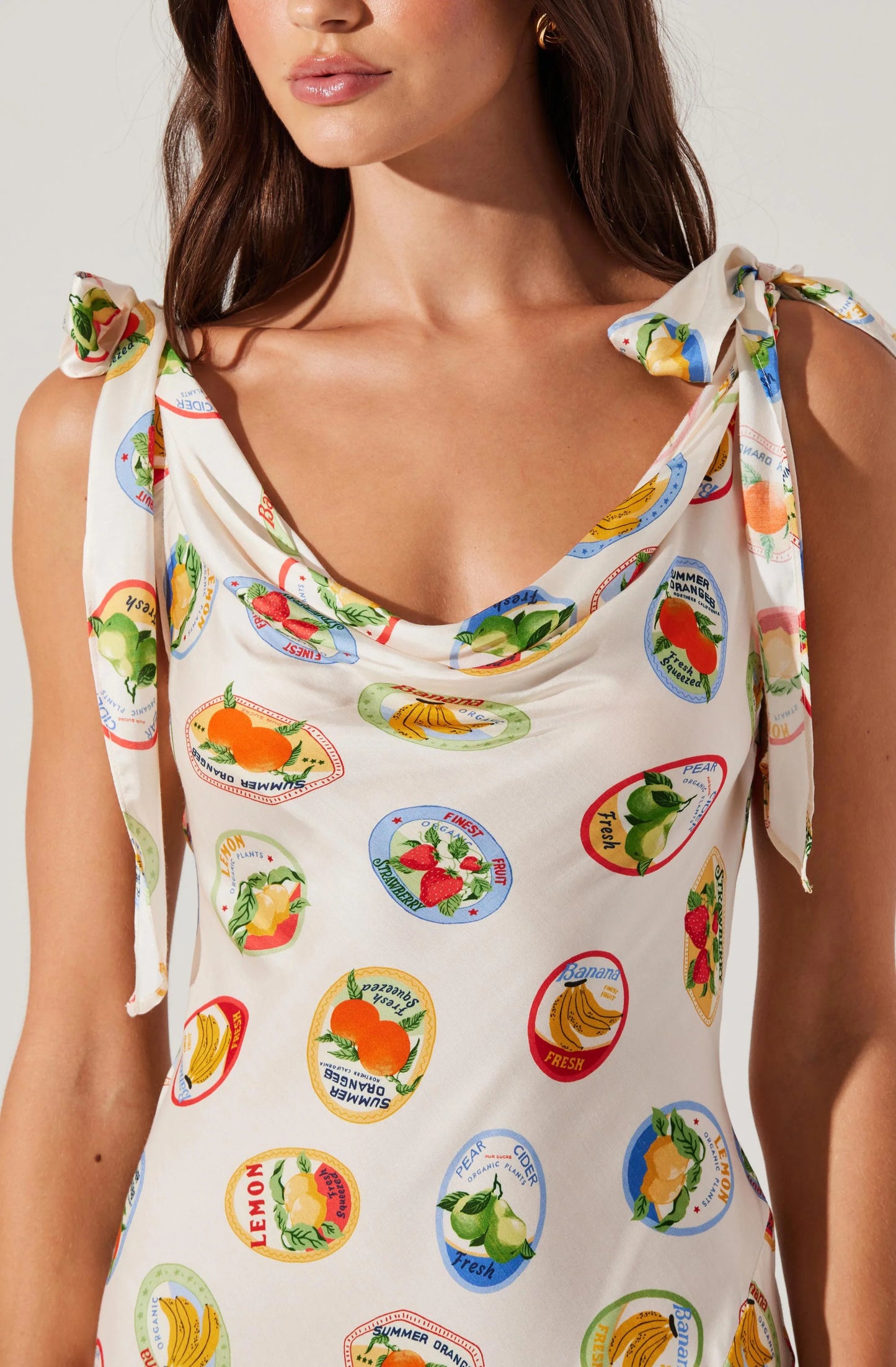 Allexina Dress Ivory Fruit