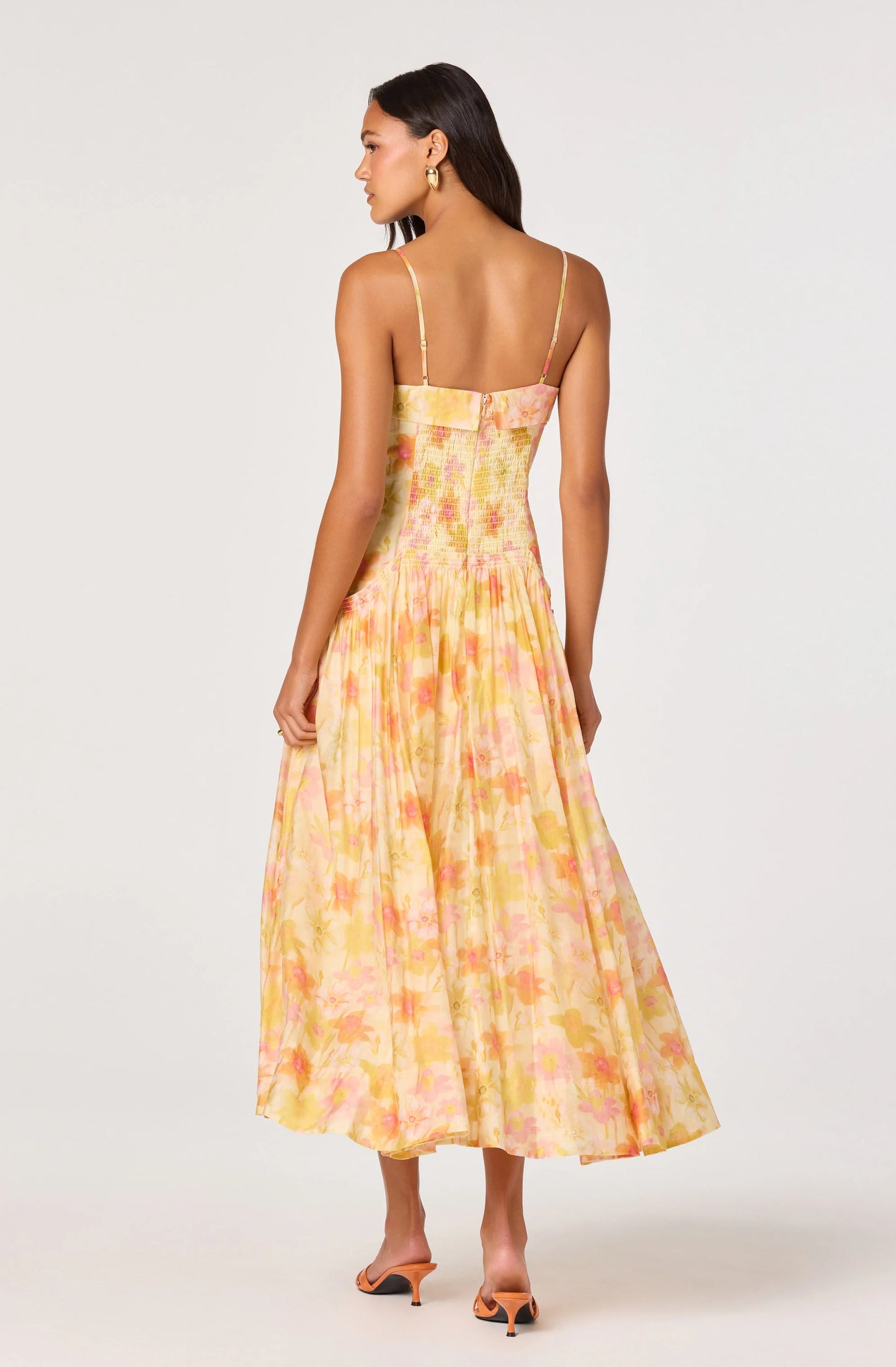 Ovinia Dress Yellow Floral