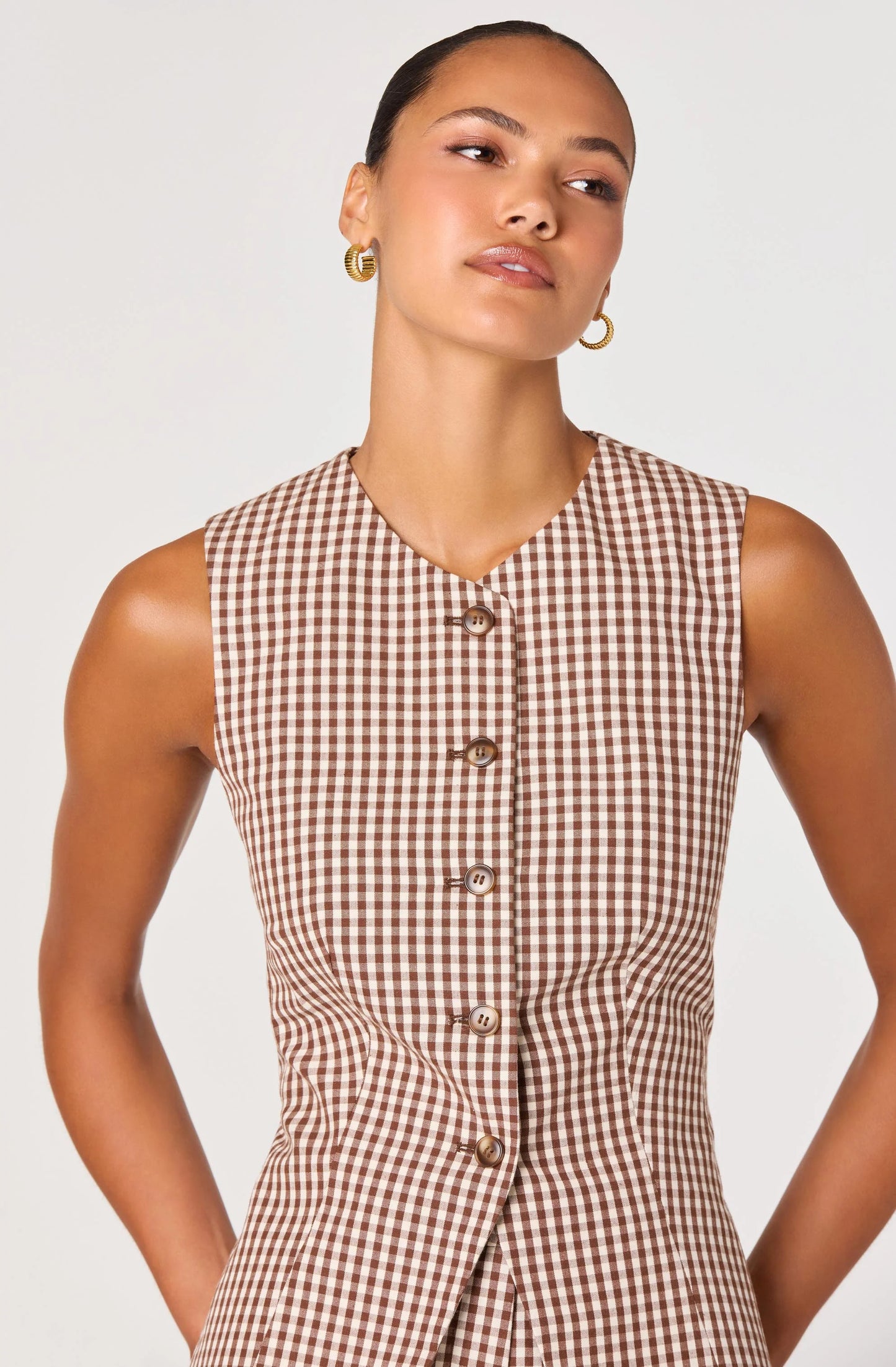 Karan Two Piece Set Brown