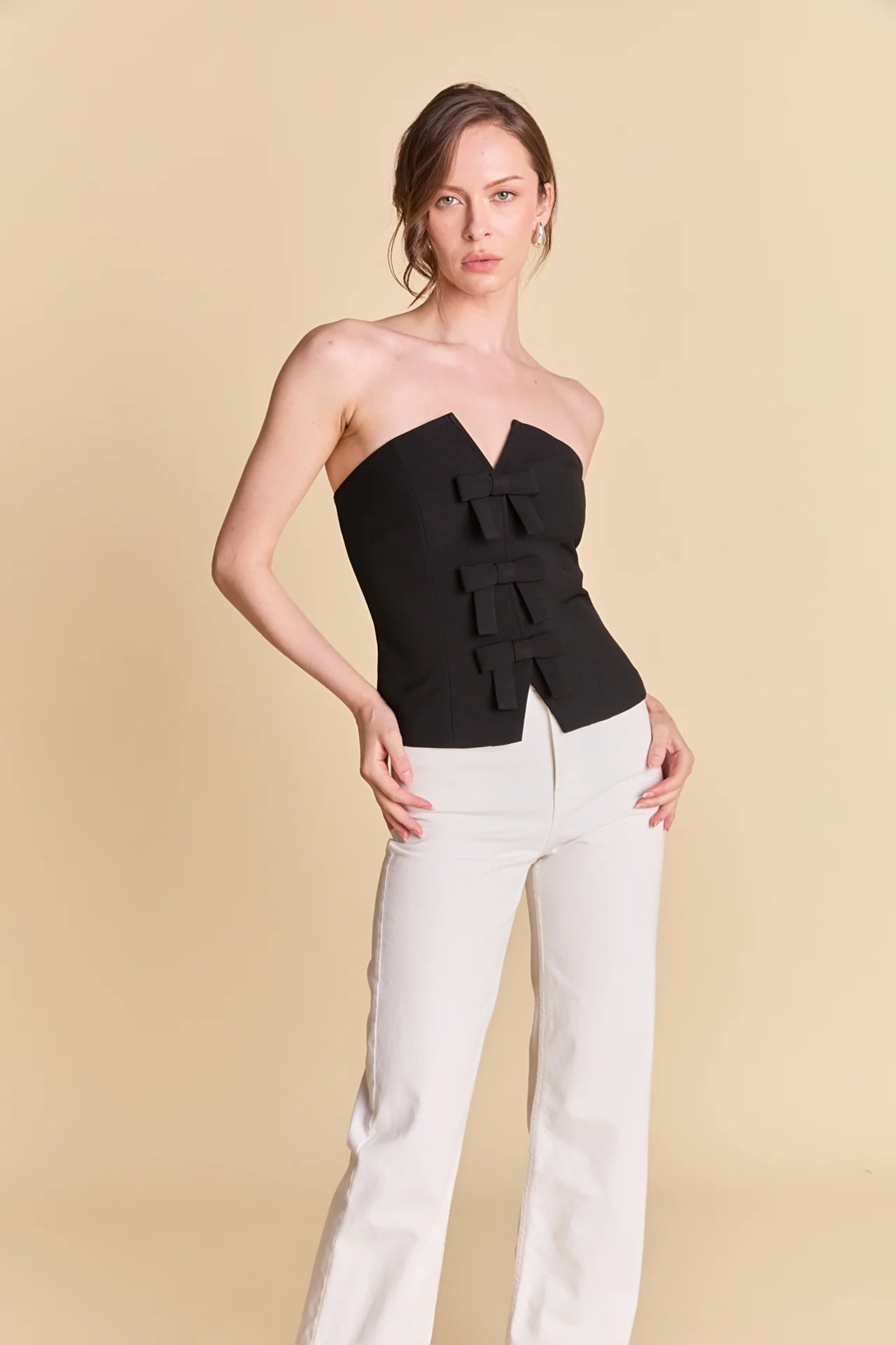 Elise Bustier Top Black