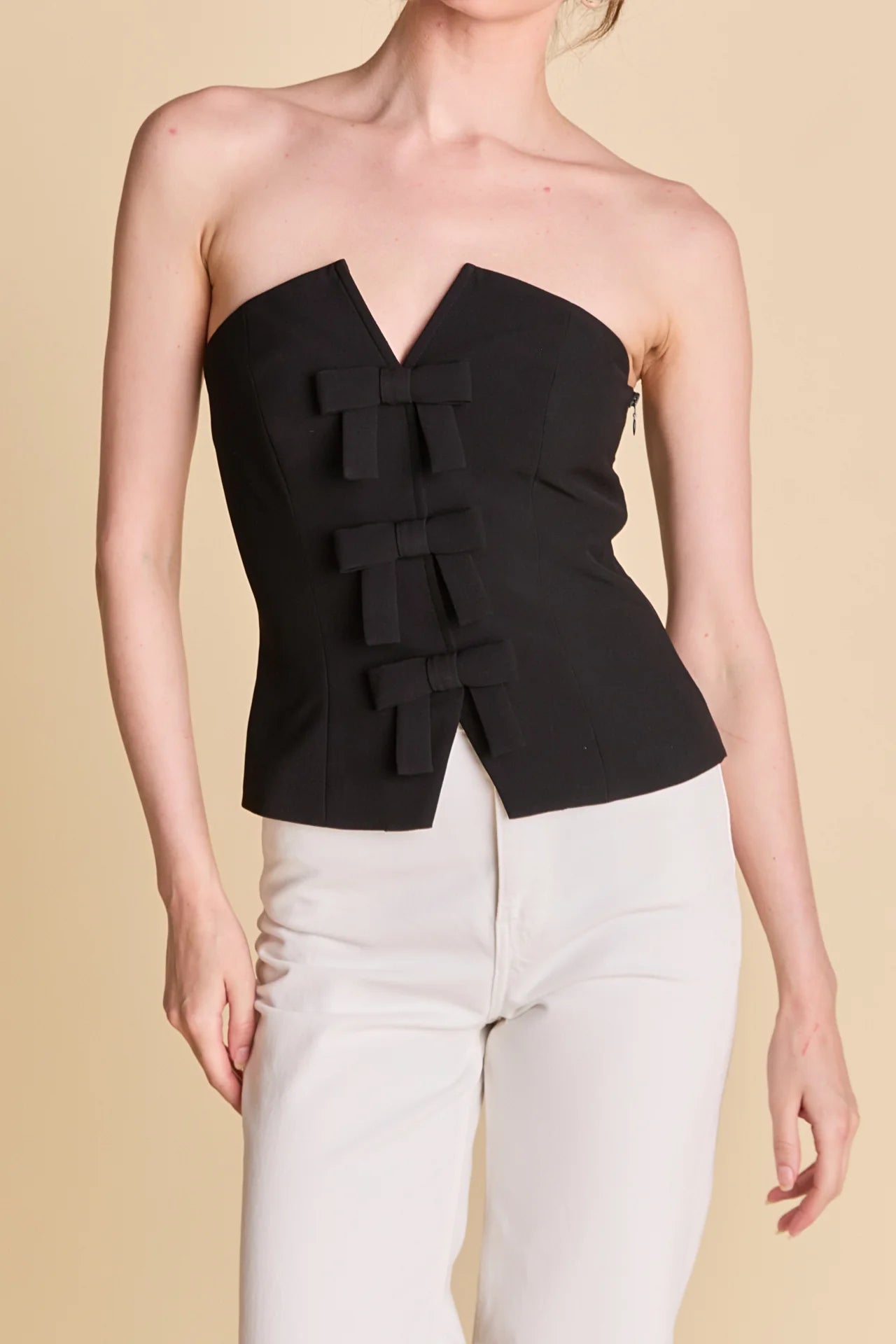 Elise Bustier Top Black