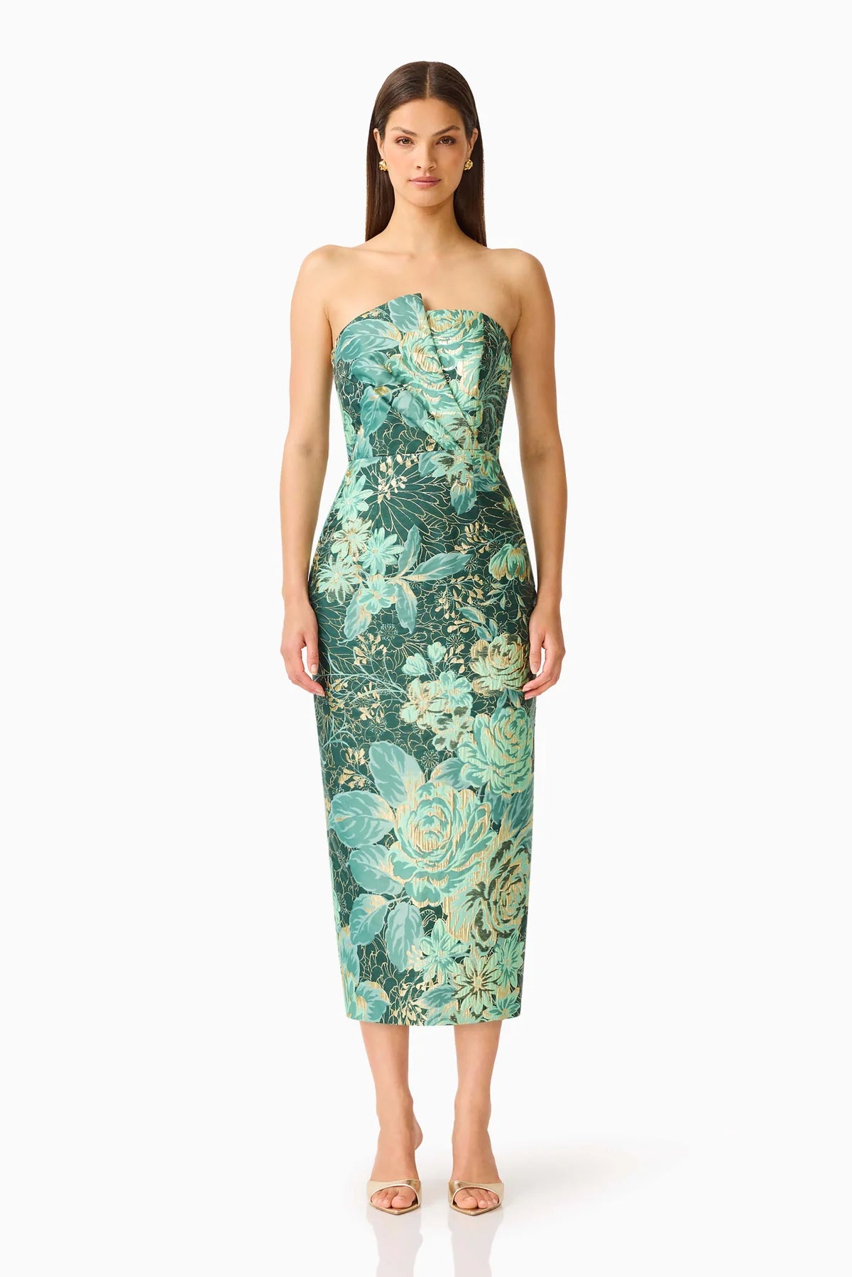 Meliora Midi Dress Green Multi