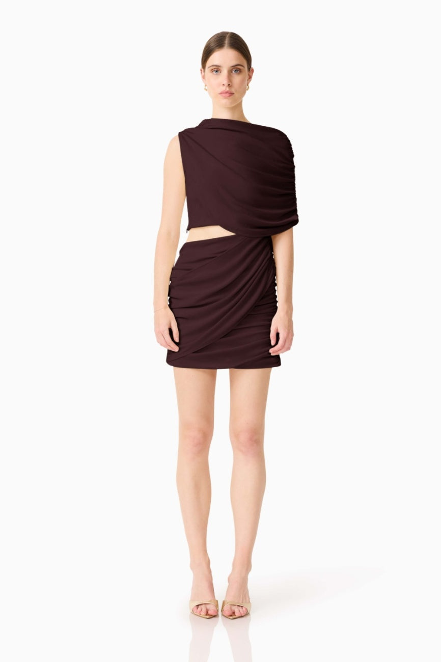 Simone Mini Dress Chocolate