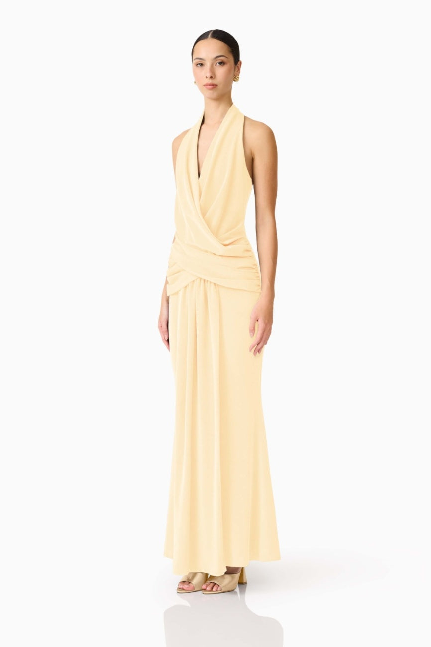 Simone Maxi Dress Butter Yellow