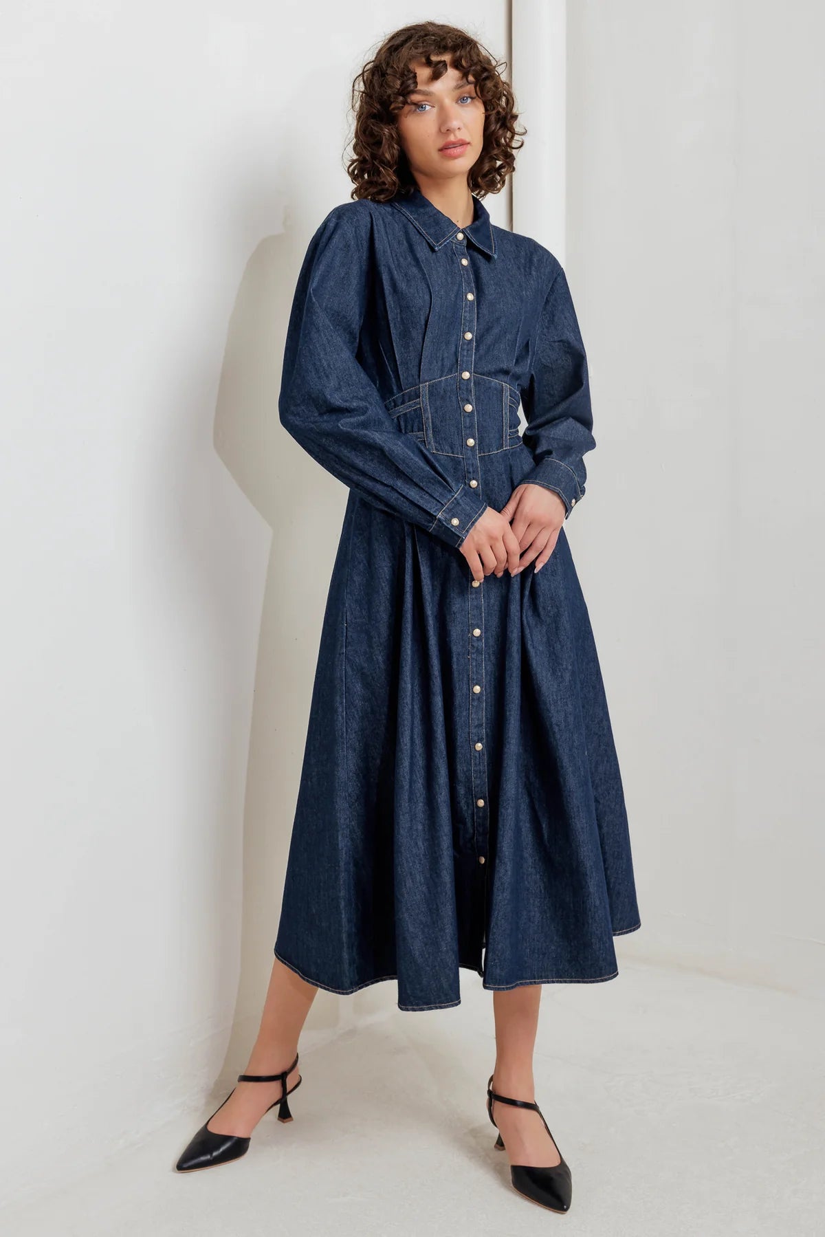 Kerstin Midi Dress Denim
