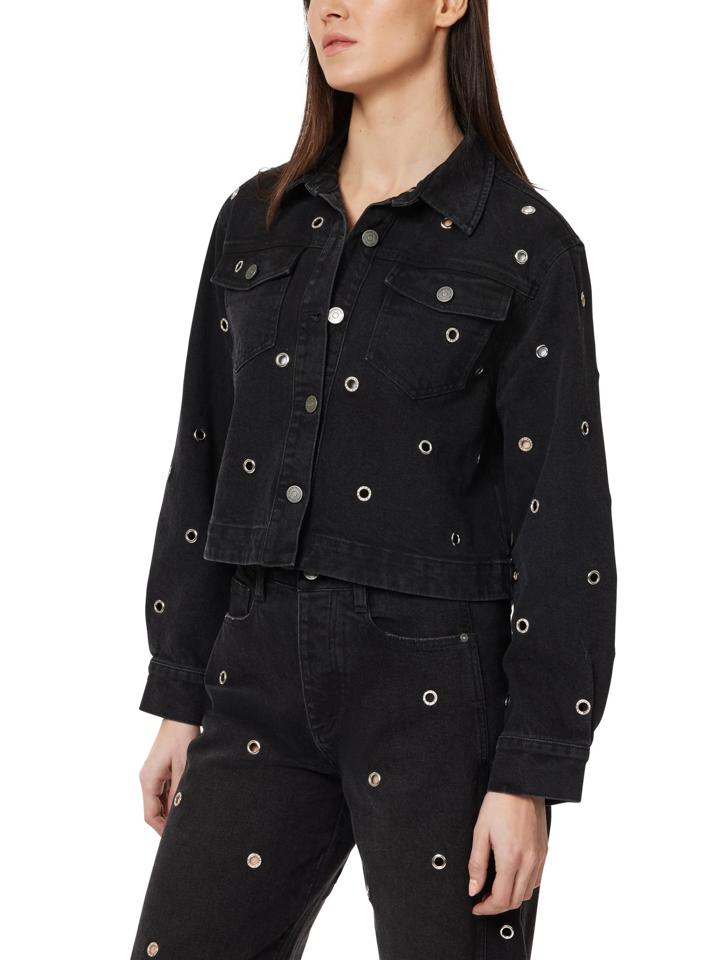 Evie Jacket Whashed Black