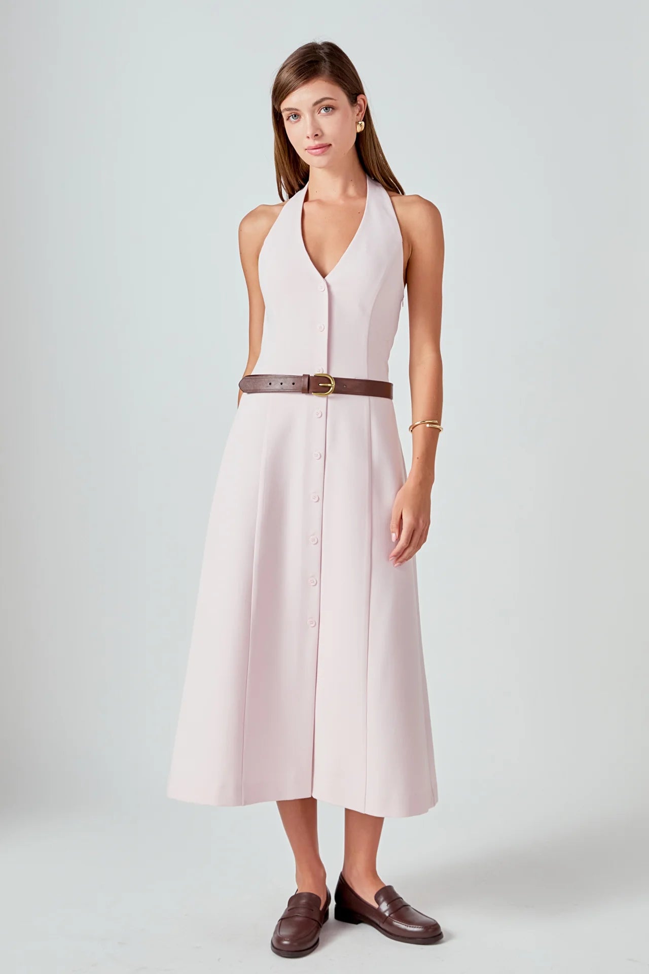Delilah Midi Dress Pink