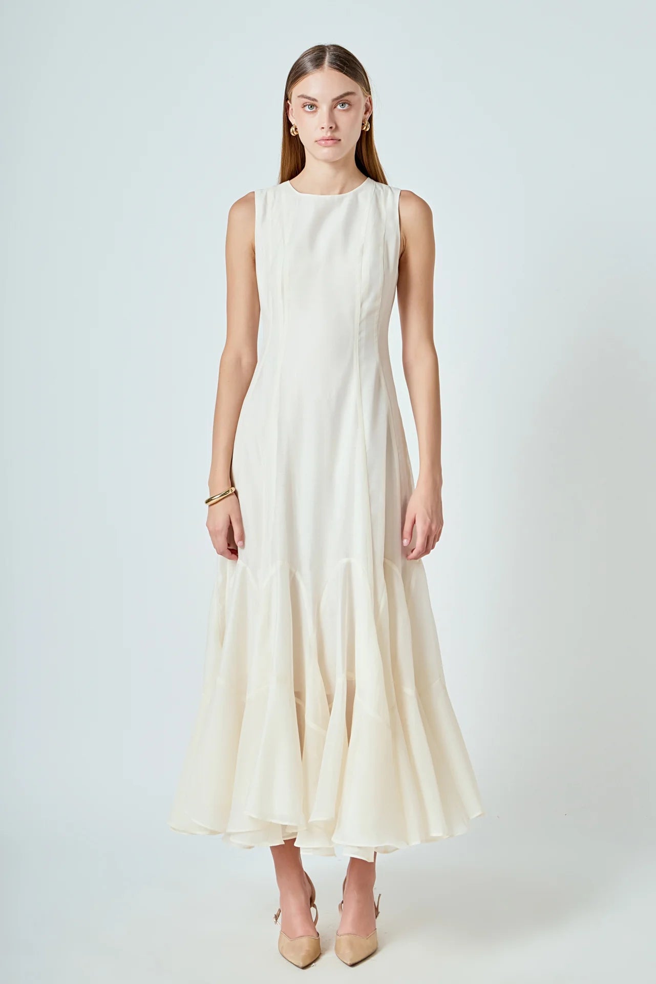 Nancy Maxi Dress Beige