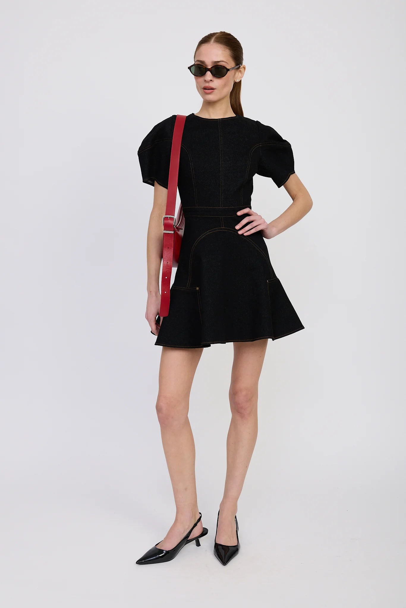 Aaliyah Mini Dress Denim Black