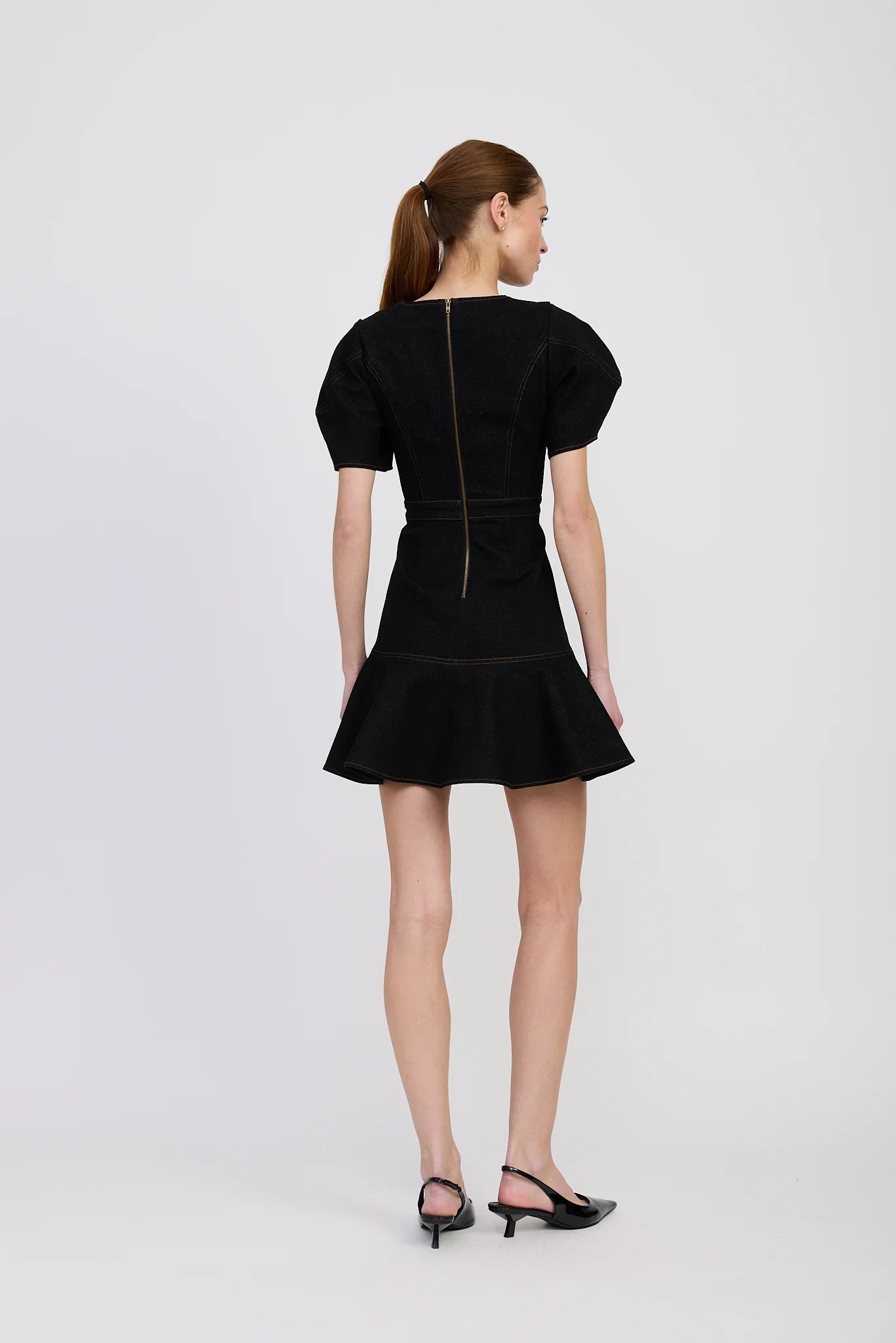 Aaliyah Mini Dress Denim Black