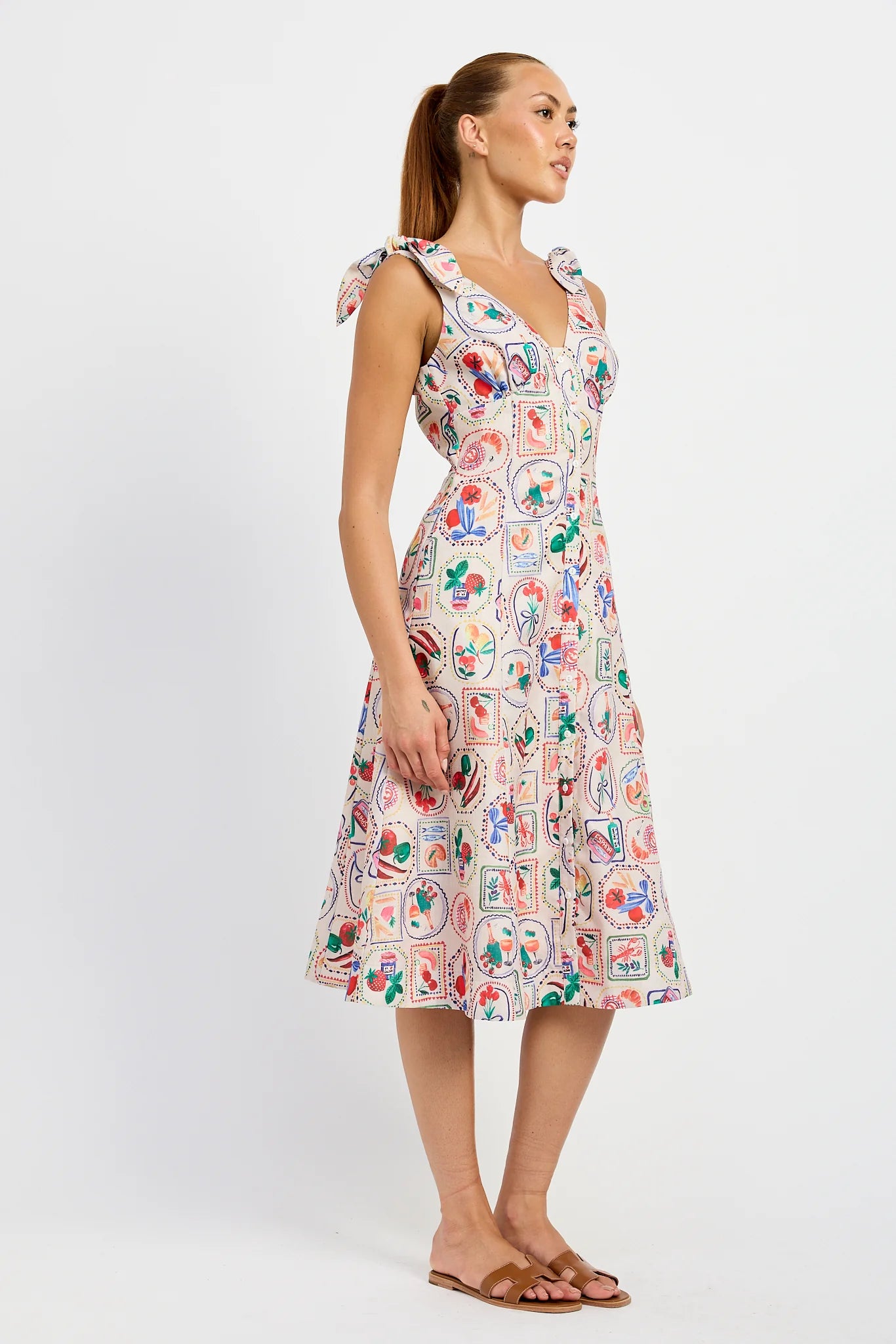 Nayeli Midi Dress Linen