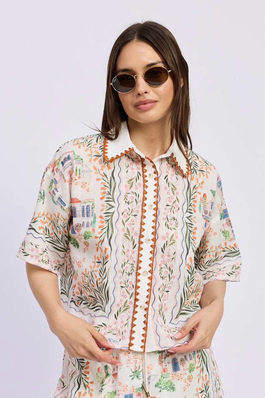 Kenna Two Piece Set Ivory Terracotta