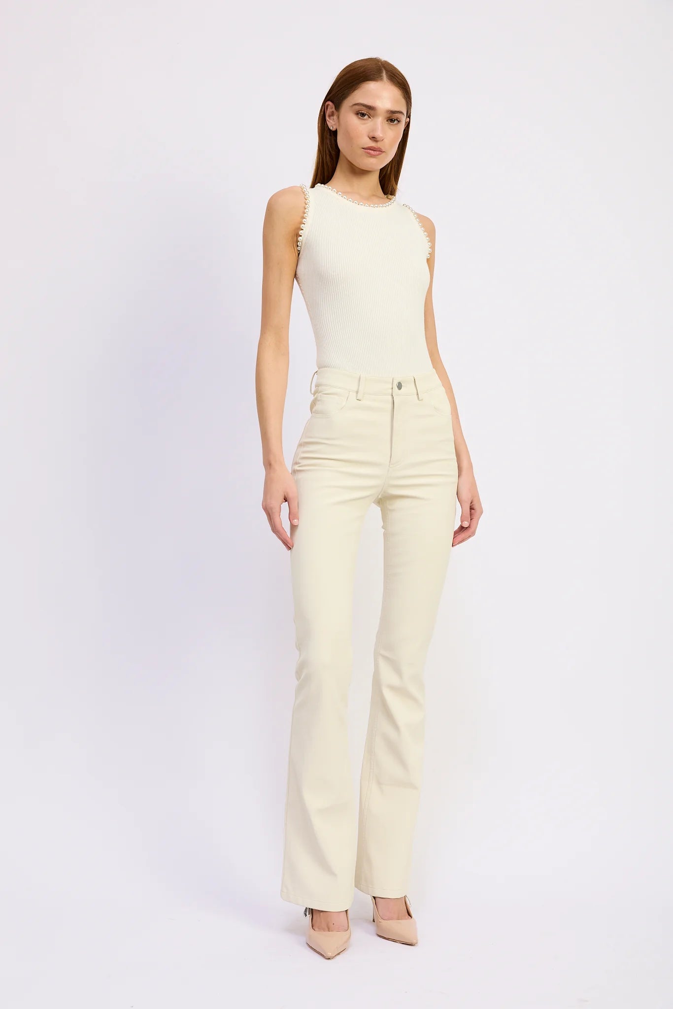 Katrine Flare Pants Ivory