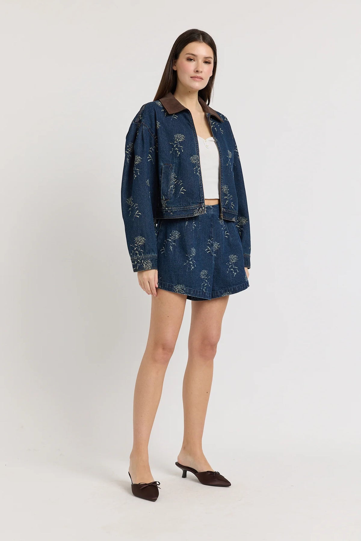 Reyna Two Piece Set Denim