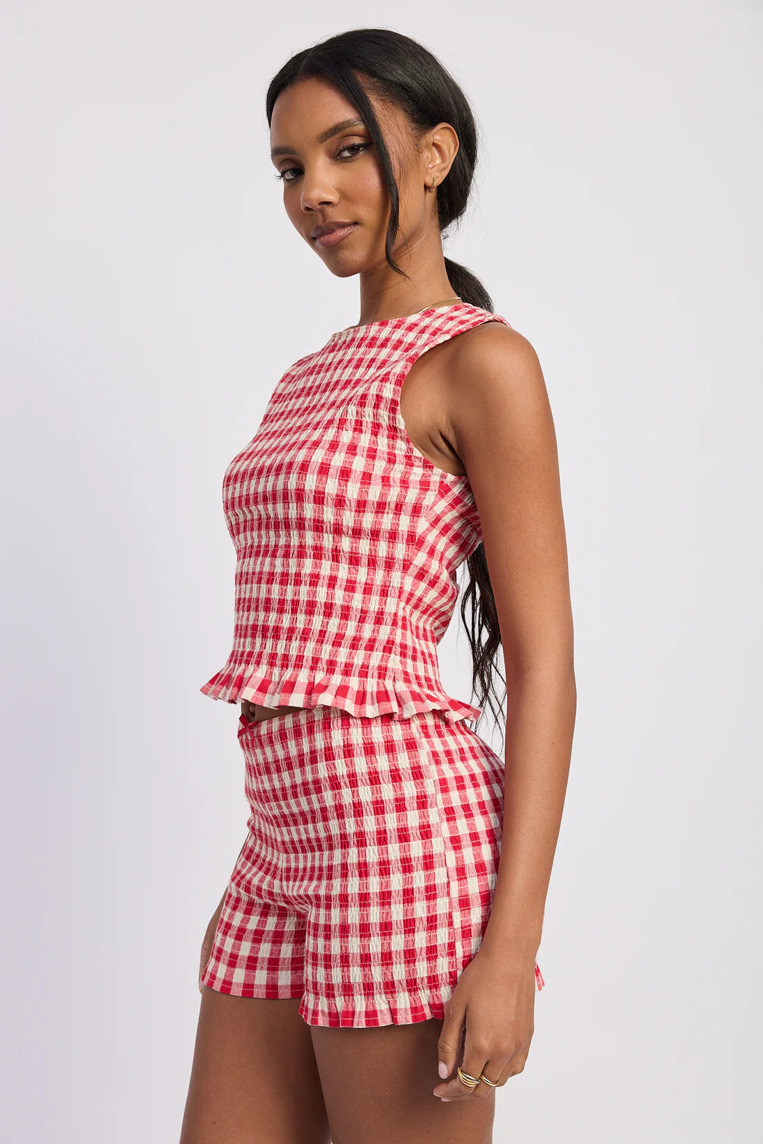Red Gingham Top