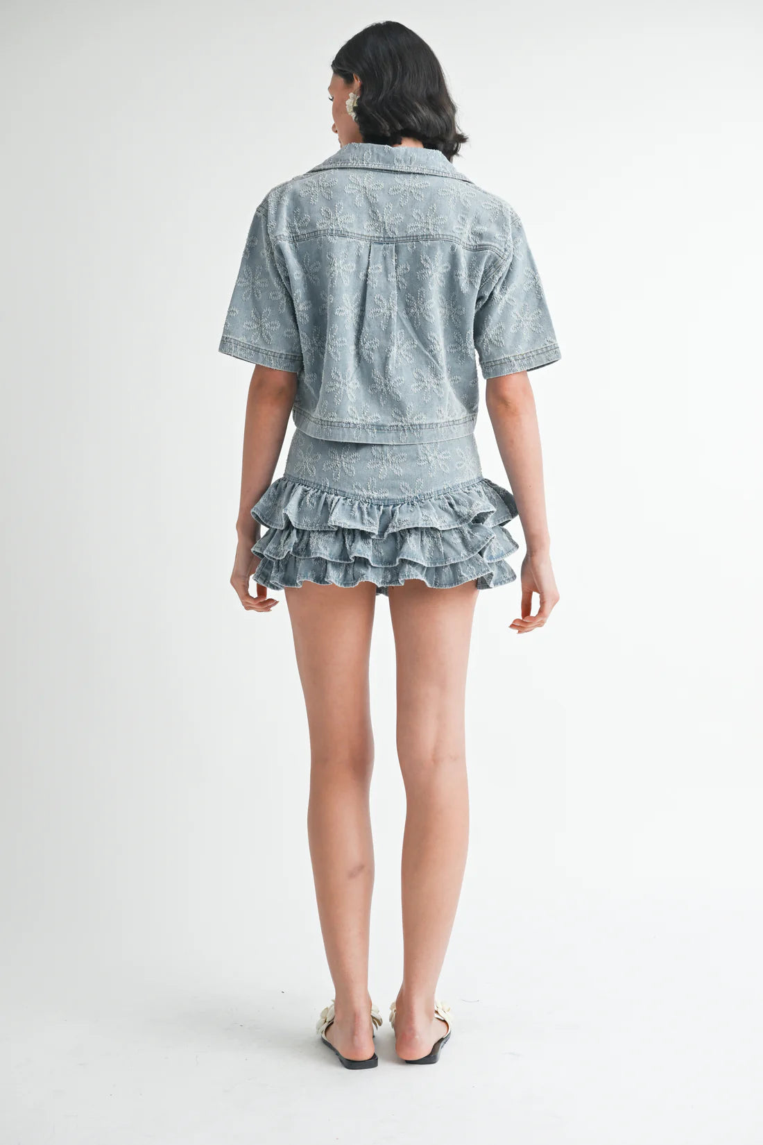 Floral Denim Top