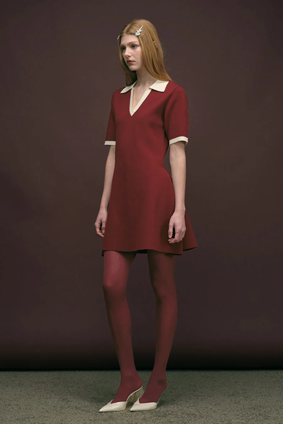 Melody Dress Burgundy