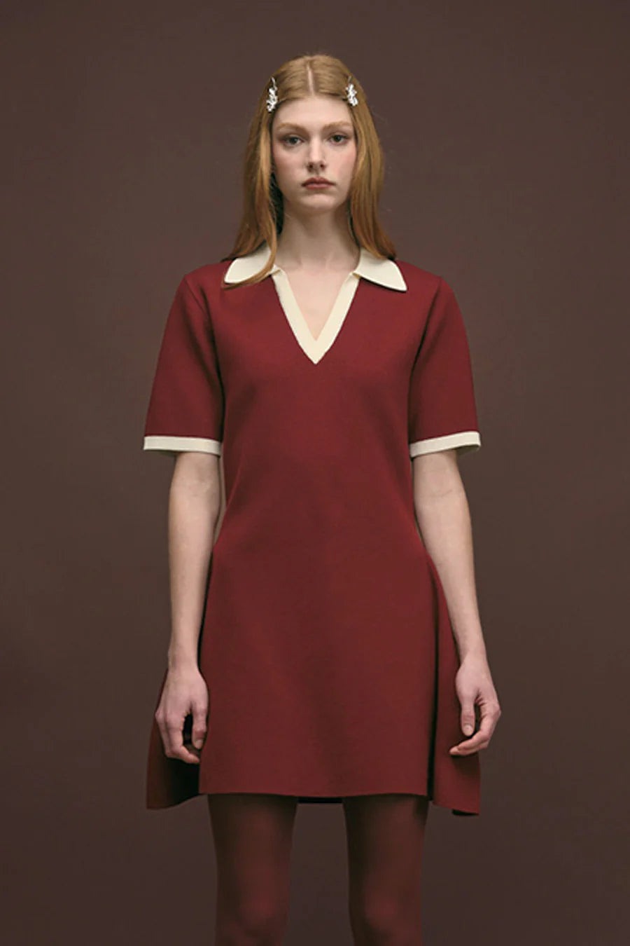 Melody Dress Burgundy