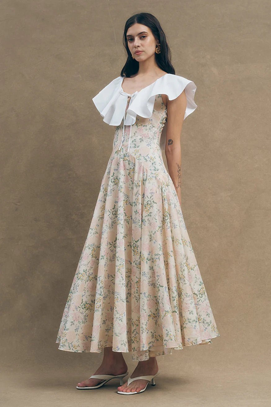 Edwina Midi Dress Floral
