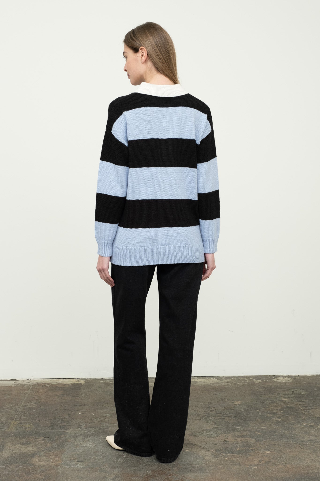 Ivey Polo Sweater Light Blue