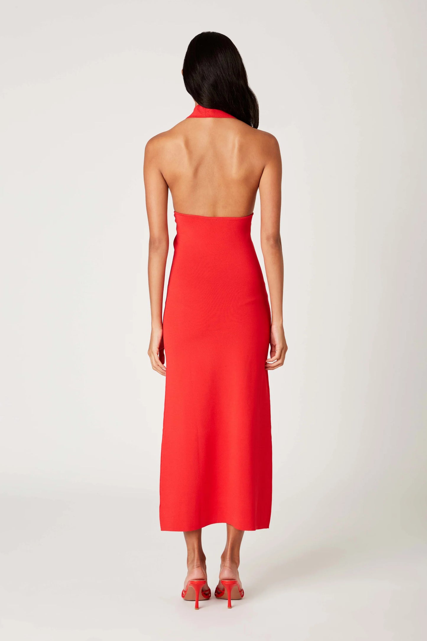 Tamia Knit Dress Cherry