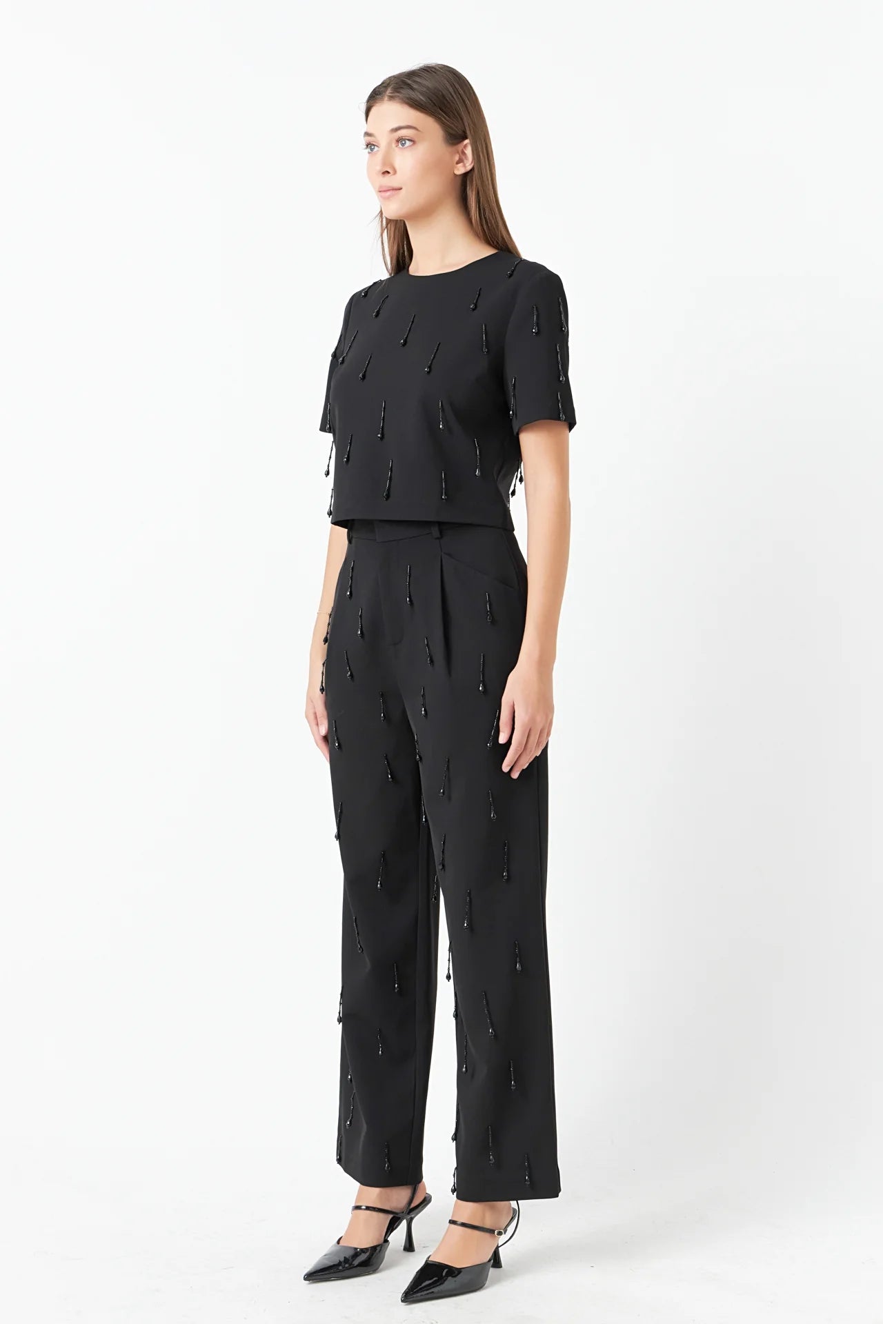 Emery Two Piece Set Black