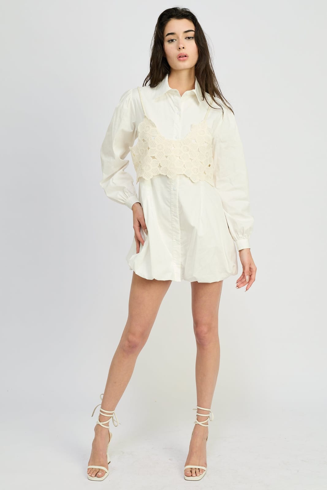 Laken Crochet Mini Dress