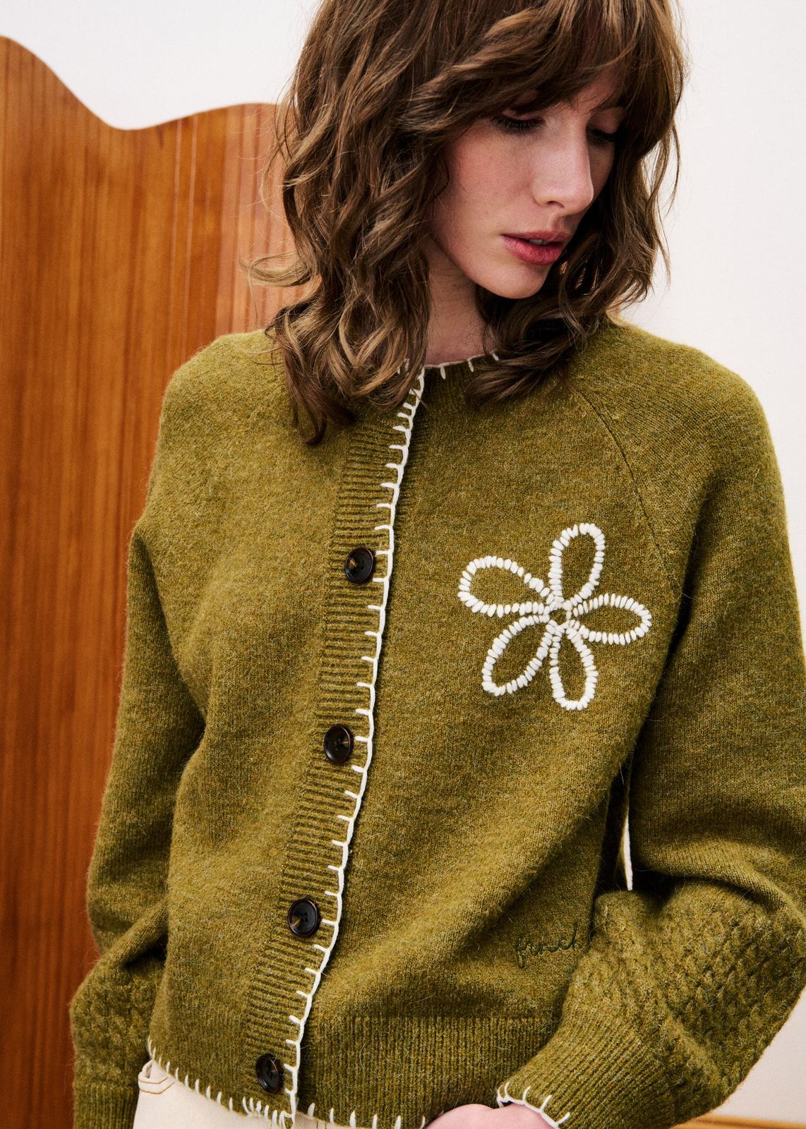Bergamote Cardigan Olive
