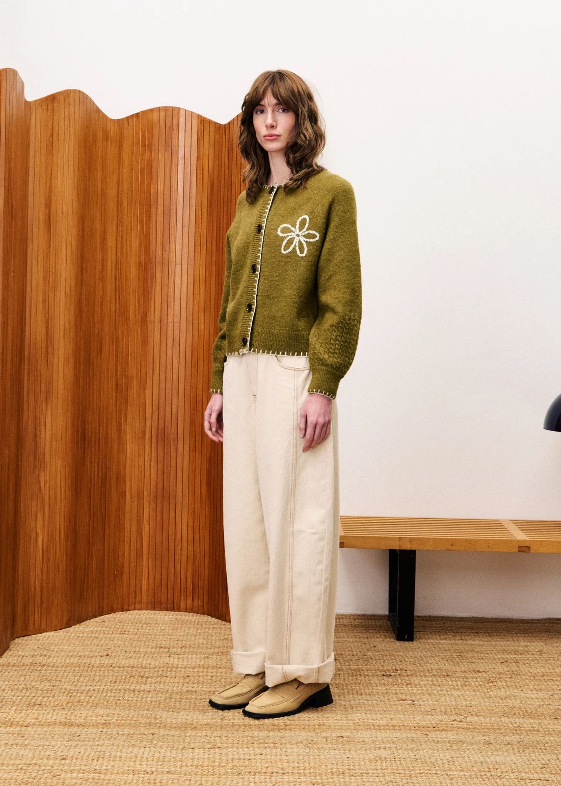 Bergamote Cardigan Olive