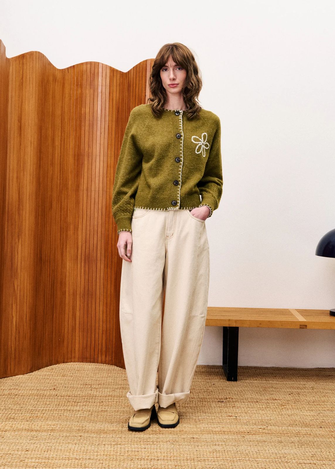 Bergamote Cardigan Olive