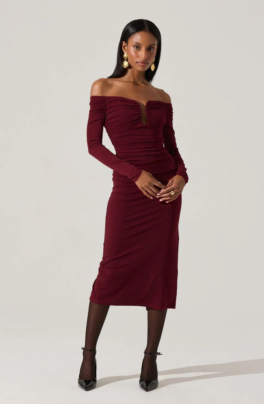 Lovinia Dress Wine