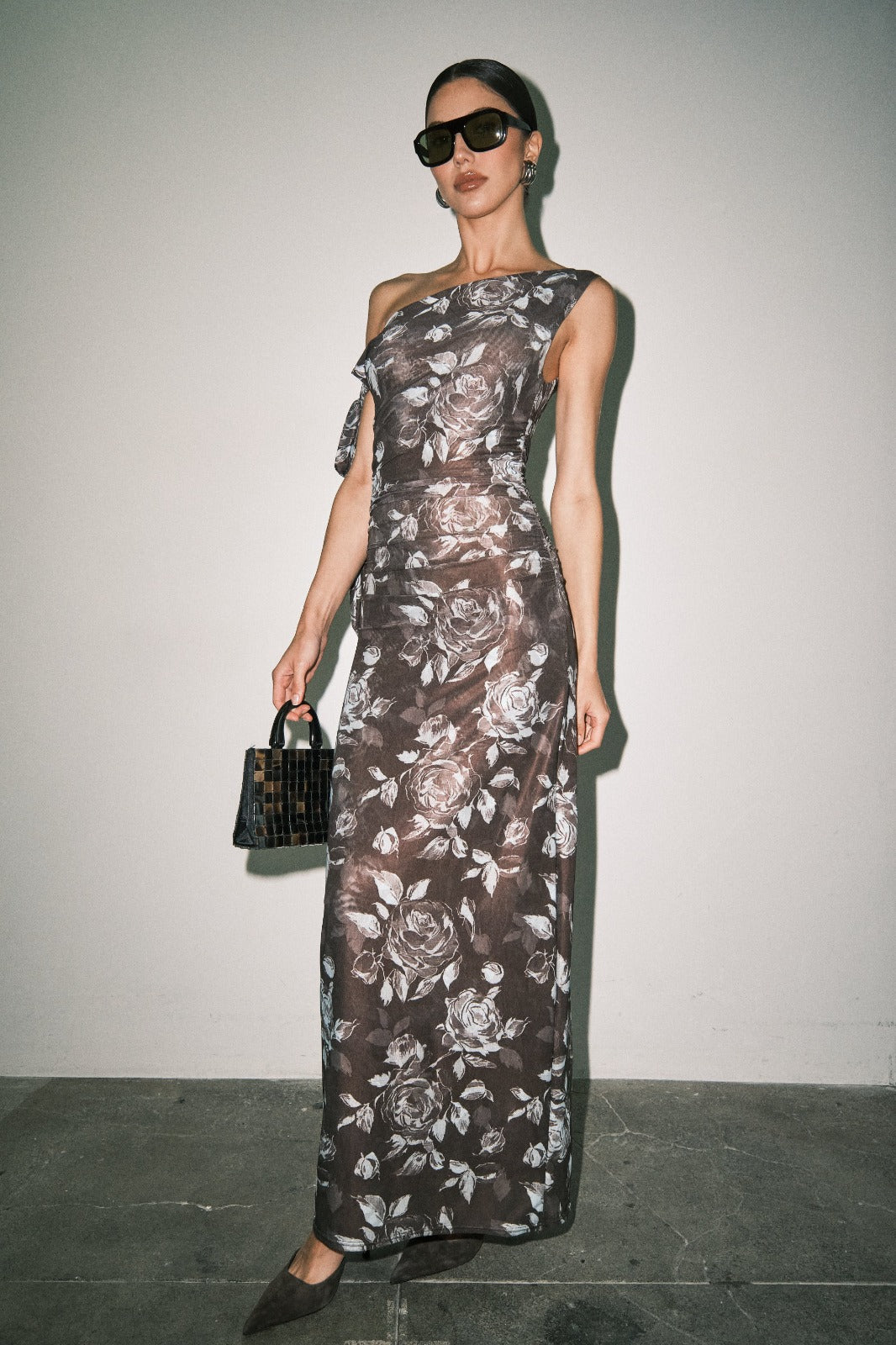 Darbie Dress Brown Floral