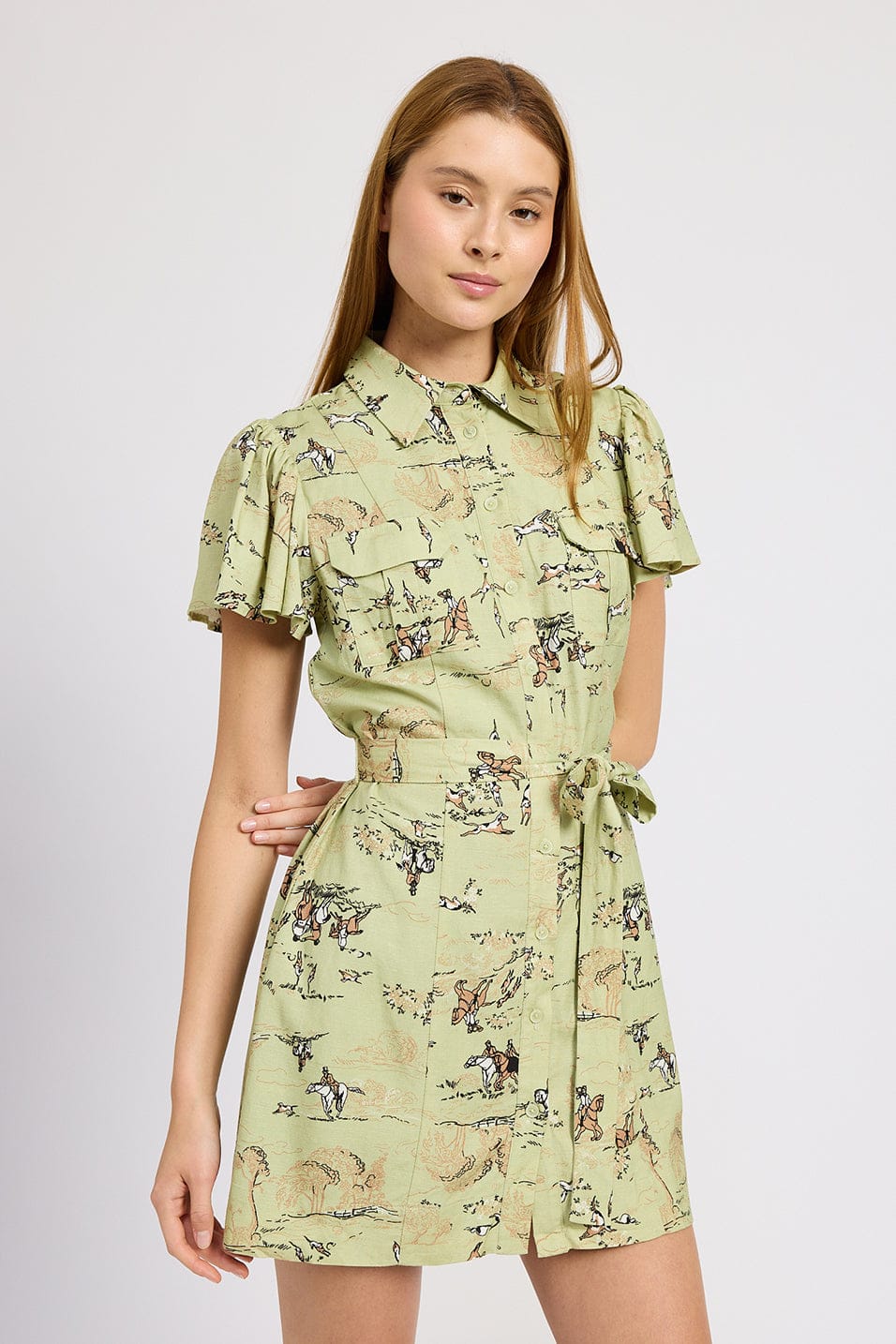 Mageia Mini Dress Sage