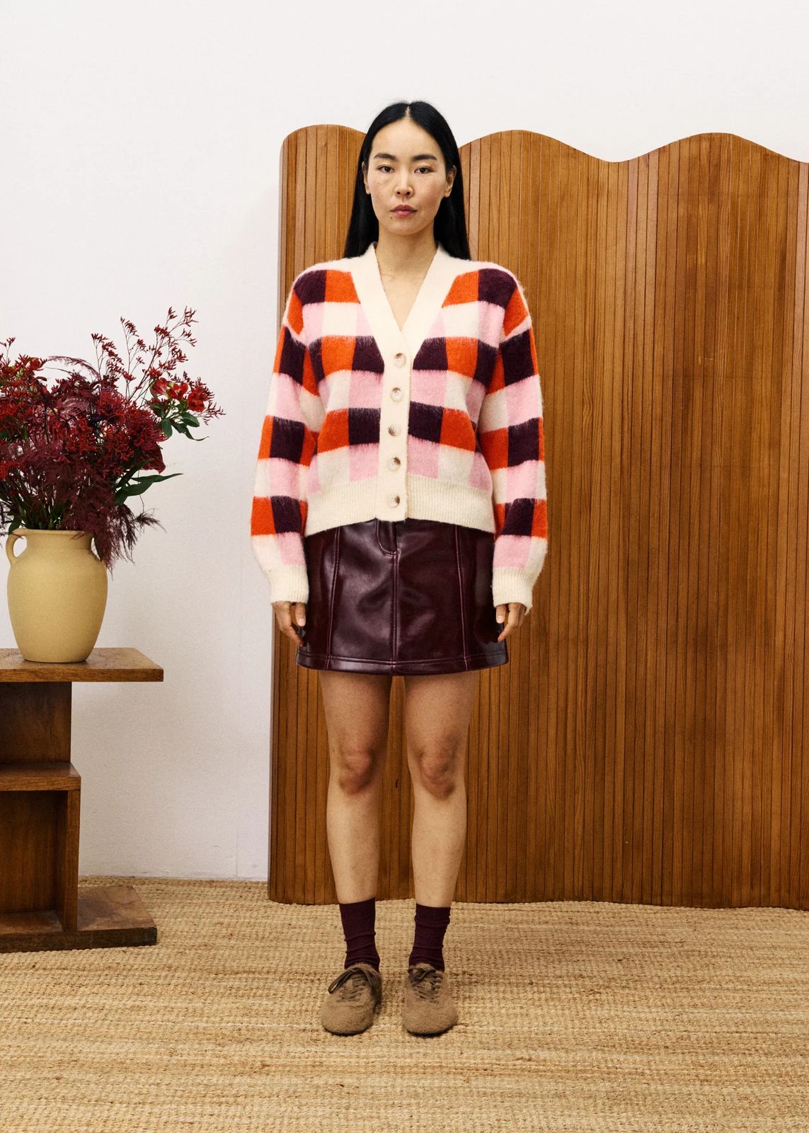 Viola Cardigan Rose