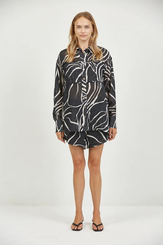 Aude Two Piece Set Black