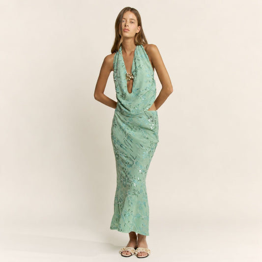 Selina Two Piece Set Sage Green