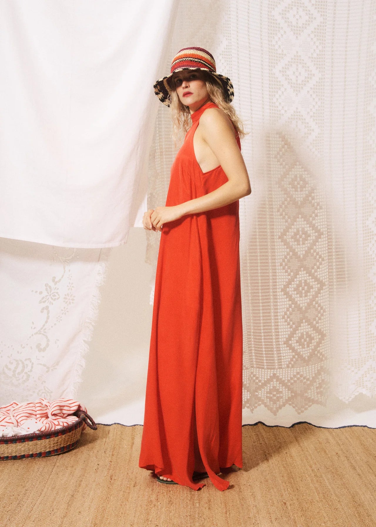 Castello Dress Coral