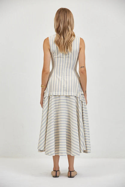 Loire Dress Dusty Blue