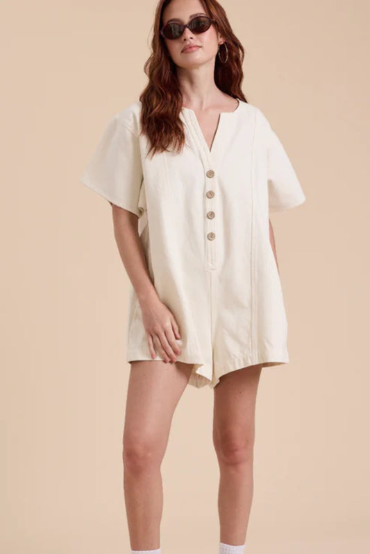 Nicola Romper Ecru
