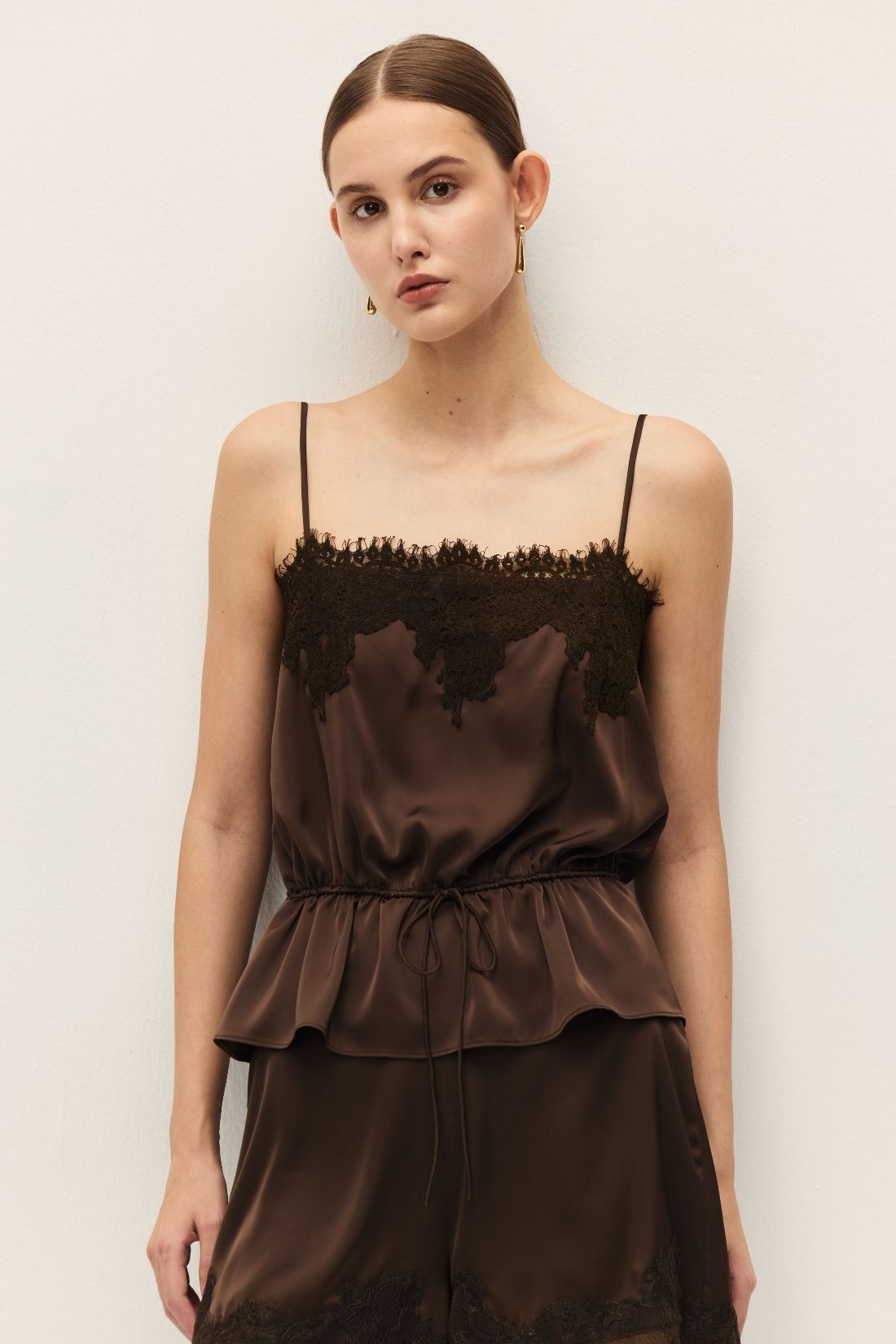 Katalina Two Piece Set Brown