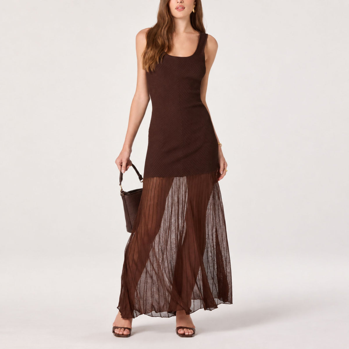 Glenna Dress Brown