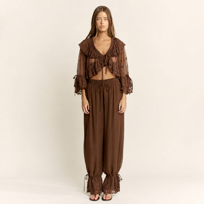 Eleanor Two Piece Set Brown