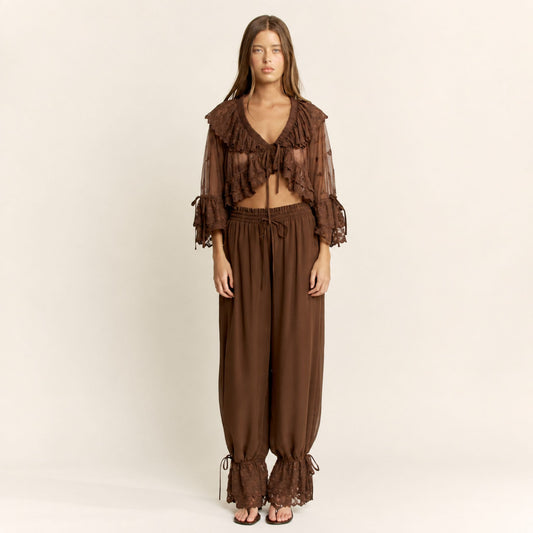Eleanor Two Piece Set Brown