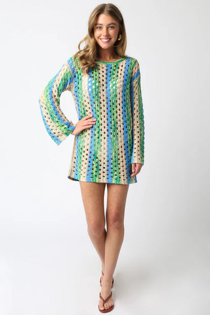 Vittoria Dress Green Blue