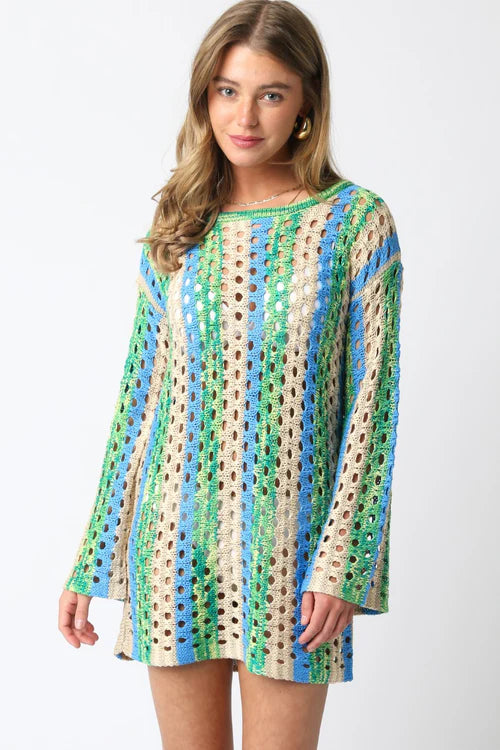 Vittoria Dress Green Blue