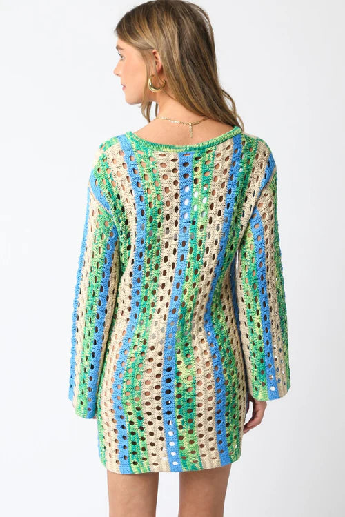 Vittoria Dress Green Blue